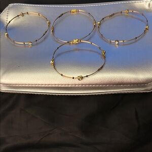 Elegant Gold and Silver Women's Bracelet Set